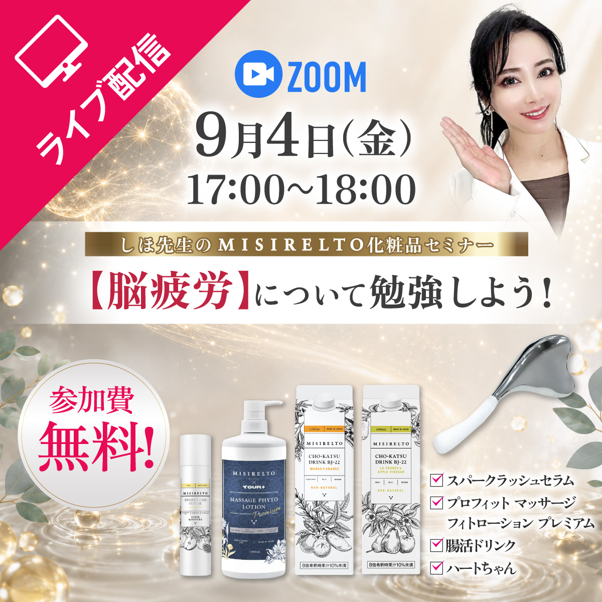 脳疲労ミシレルトセミナー