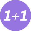 1＋1
