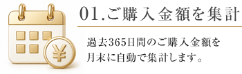 01. ご購入金額を集計