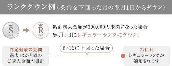 ランクダウン例