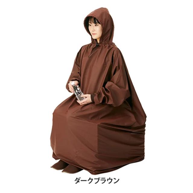 よもぎ蒸し 座浴用 高級マント フード付き・長袖 全2色