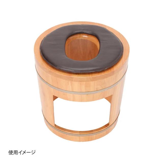 丸型よもぎ蒸し 座浴椅子用 クッション 防水タイプ