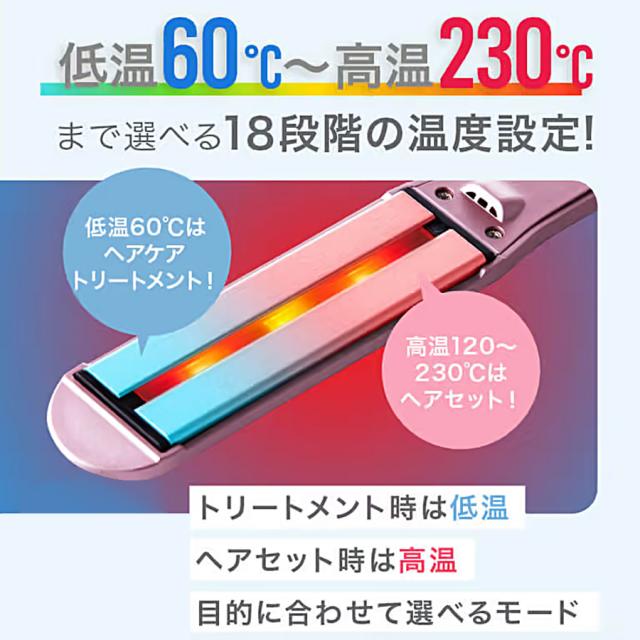 LEDラバー コラーゲンヘアアイロンLV 全2色