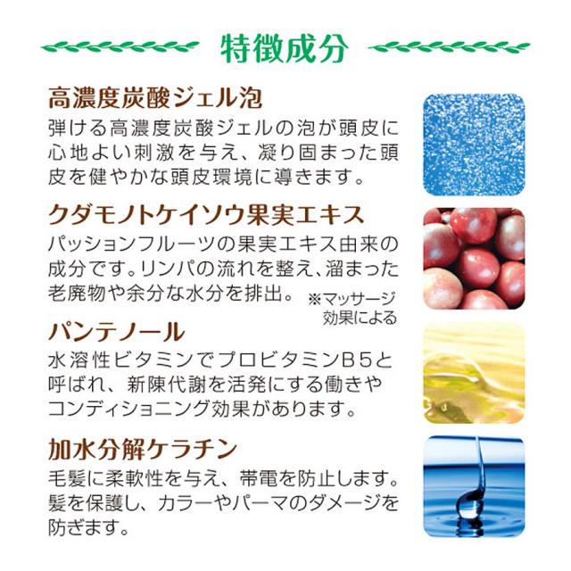 ラシンシア スパークリングヘッドジェルCO2 120g