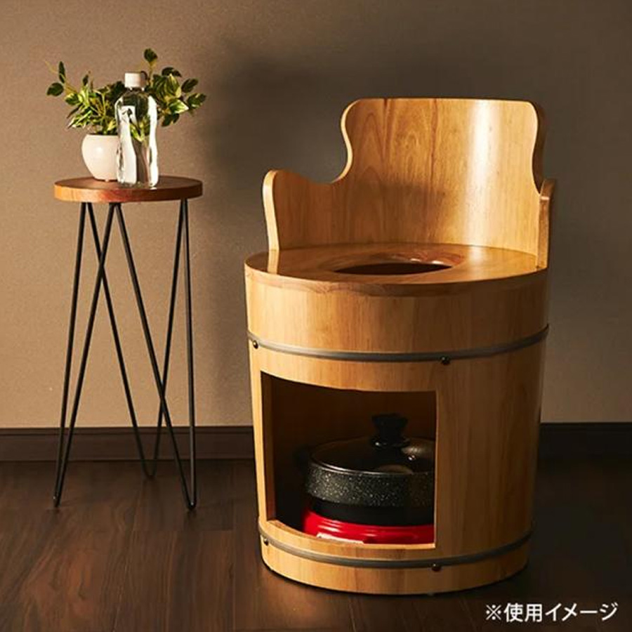 よもぎ蒸し 丸型座浴椅子 背もたれ 有/無