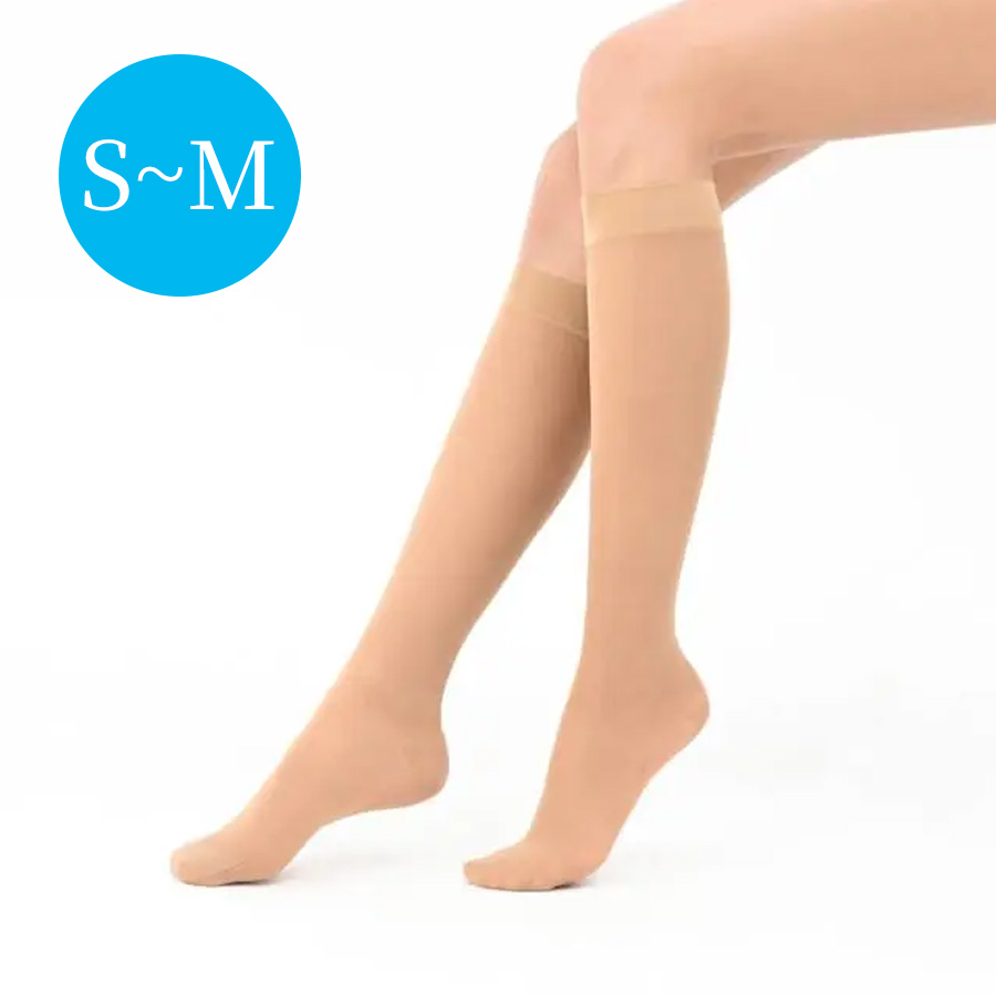 ビーフィット 着圧ショートストッキング 2足組 S-M/M-L
