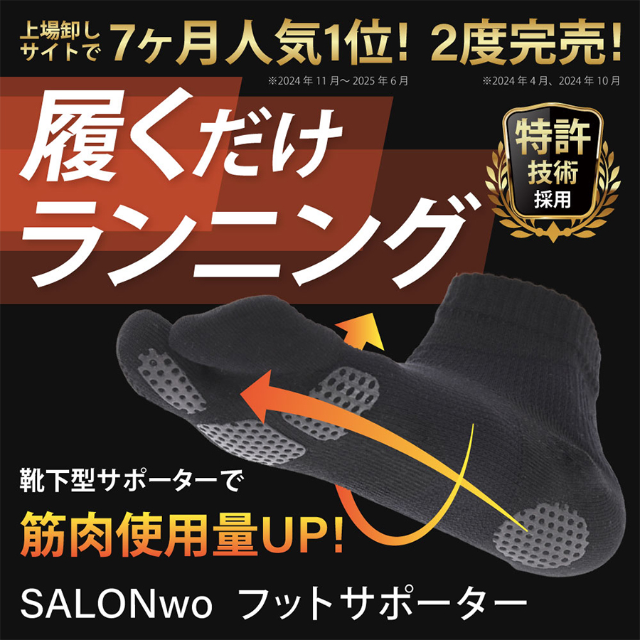 サロンヲ フットサポーター 2サイズ