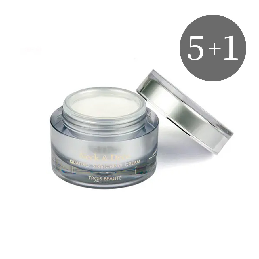 トロワボウテ ネック&デコ クワトロストレッチングクリーム　50g 1個/5+1個