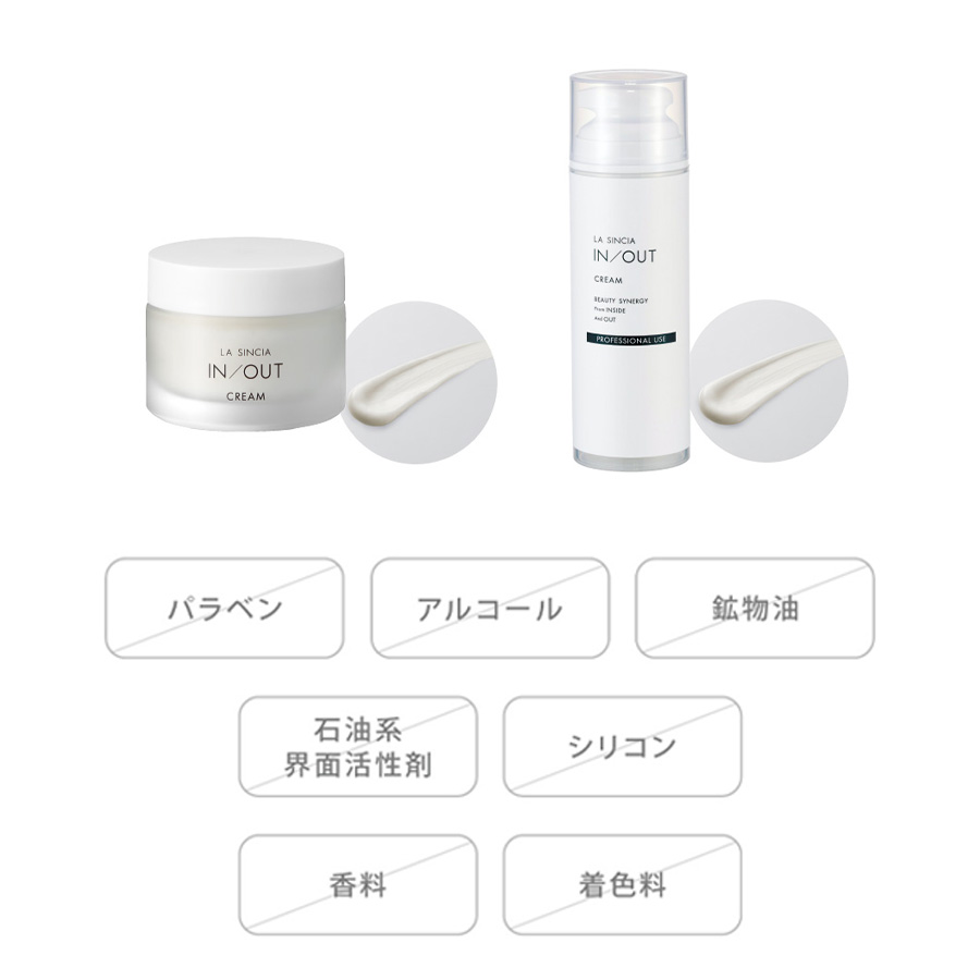 ラシンシア IN/OUT クリーム 50g/150g