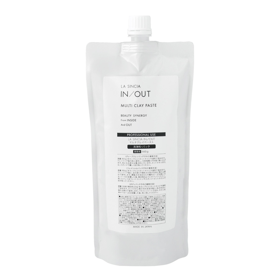 ラシンシア IN/OUT クレイペースト ウォッシュ&パック 120g/660g
