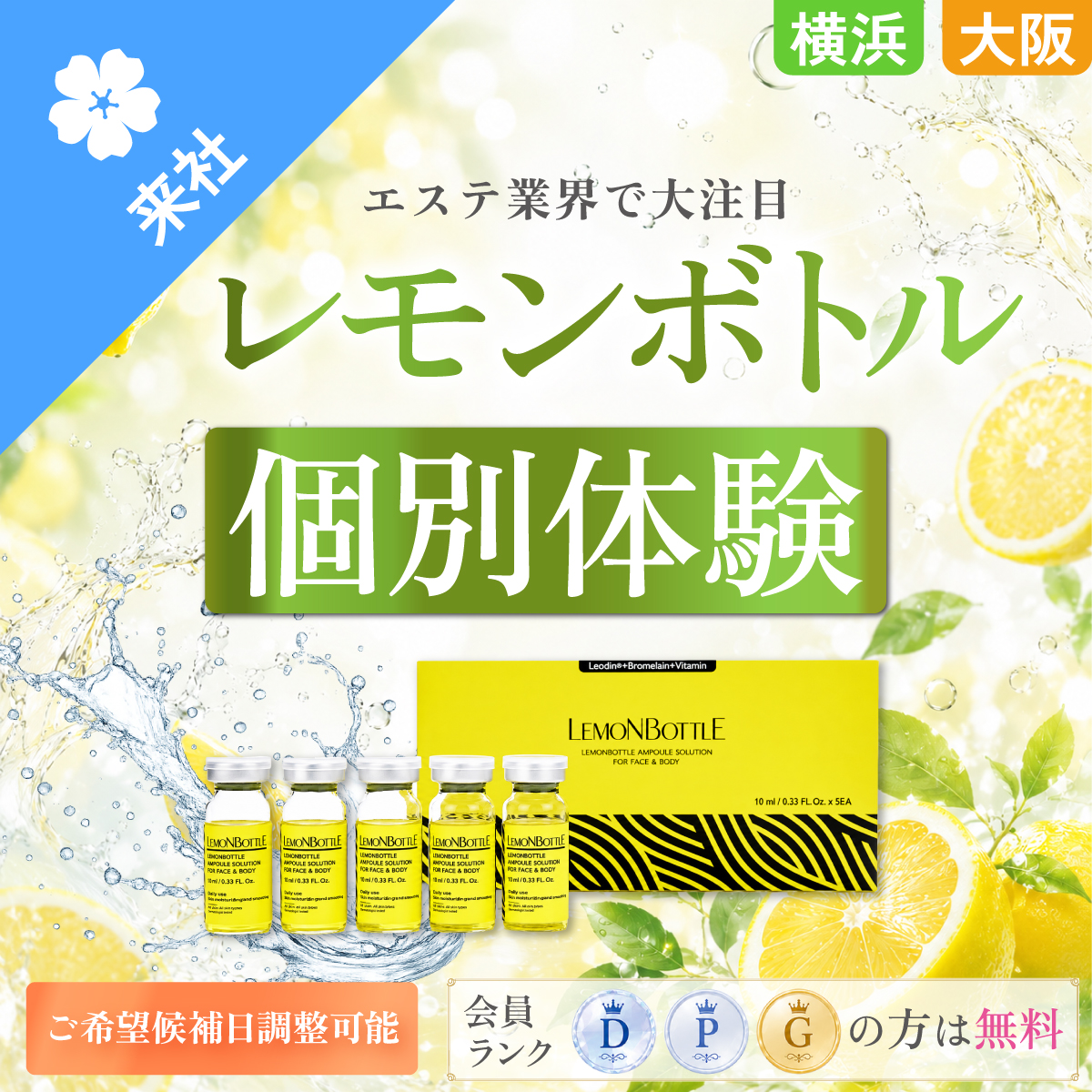 【体験会】レモンボトル 個別体験