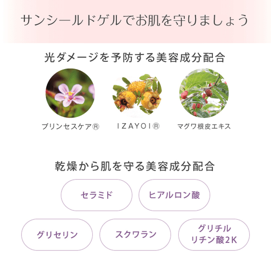ラシンシア サンシールドゲル SPF30/SPF50+