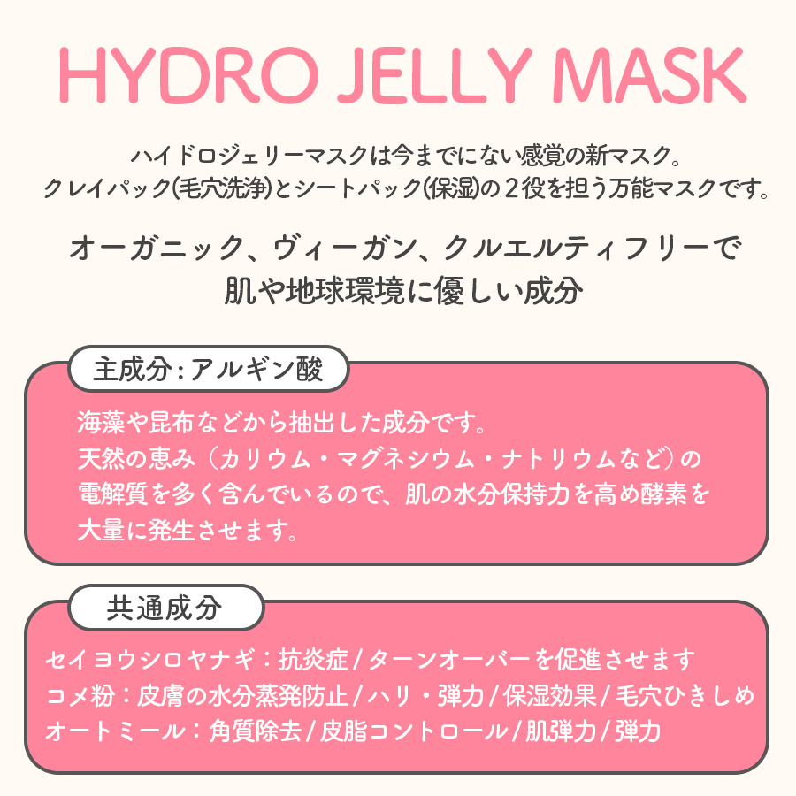 ハイドロジェリーマスク 美白セット