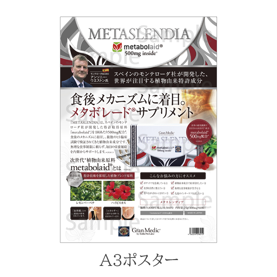 エステプロラボ メタスレンディア 60粒/販促 | ビーウェイブスタイル