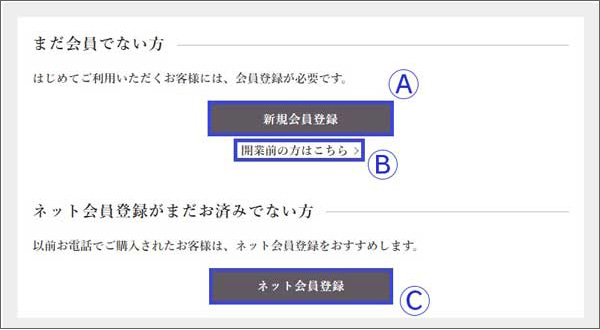 登録方法の選択