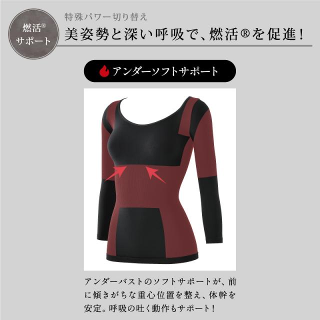 Befit(ビーフィット) 燃活(R)サポート 美姿勢インナー M〜LLのイメージ画像