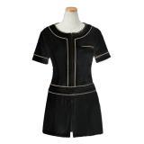 モードルイーズ ノワールチュニック (S-2) S〜XLサイズ  黒