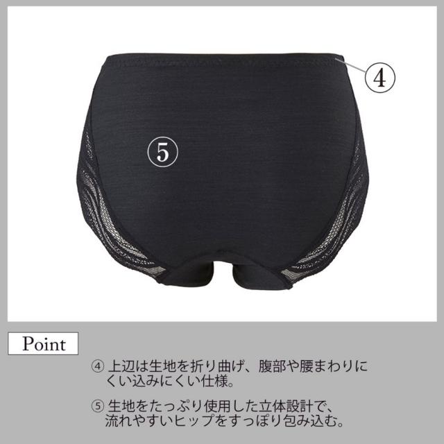 ビーフィット すらっとシェイプ ショーツ ブラックのイメージ画像