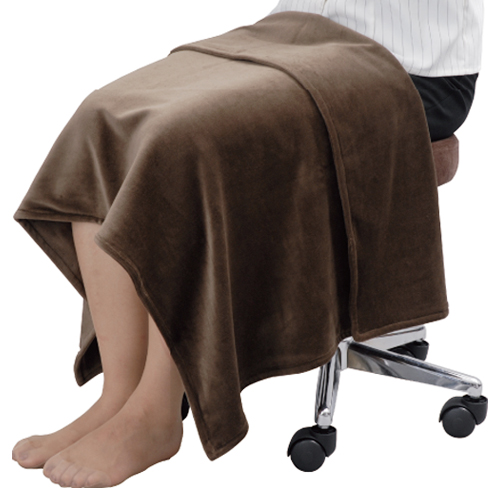 CKL ベロア膝掛け ブラウンのイメージ画像