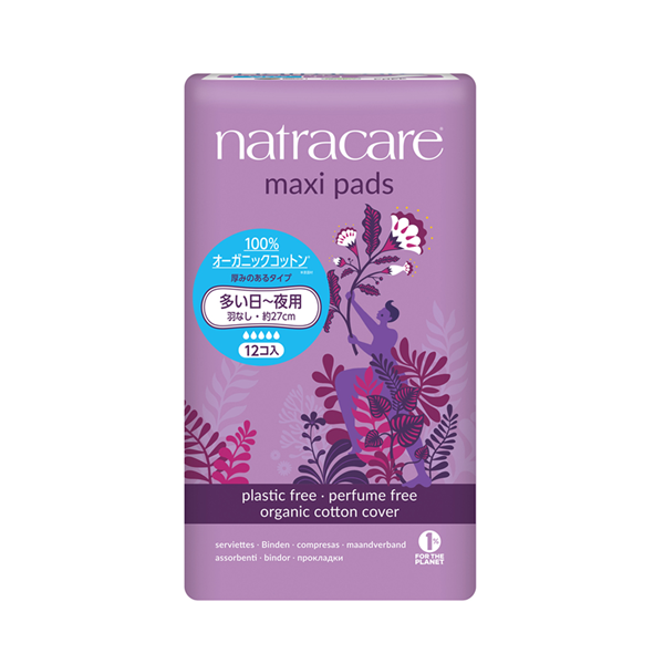 natracare(ナトラケア) マキシパッド スーパー 12個入のイメージ画像