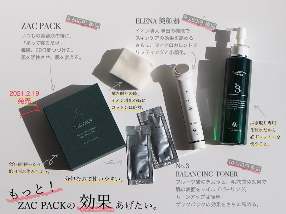 DOCskincare ドックスキンケア　ザックパック　美顔器