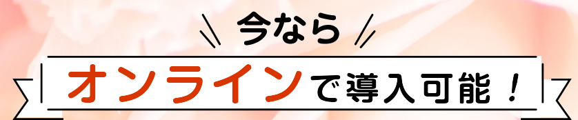 今ならオンラインで導入可能